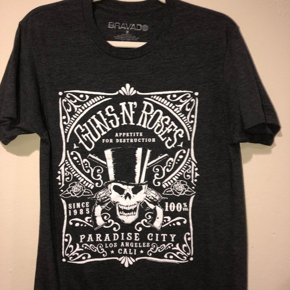 Bravado Tops - Bravado |Guns And Roses Paradise City |T-Shirt